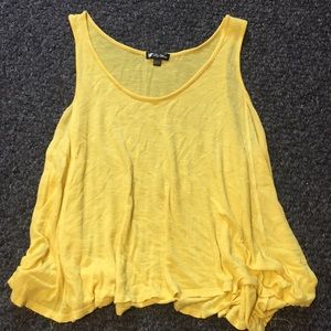 Bright yellow tank